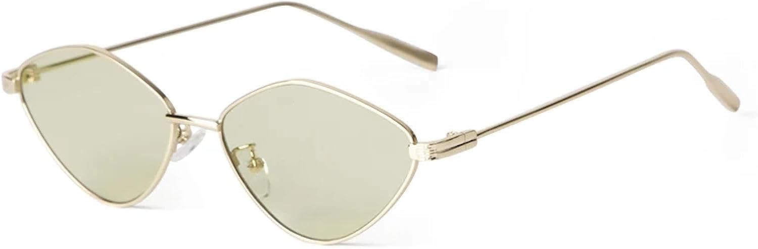 

Солнцезащитные очки с защитой от УФ-излучения UV400 | Металлический панк, синие линзы, маленькая овальная форма | Для женщин и мужчин, для занятий спортом на открытом воздухе и вождения DSVIGF, 01