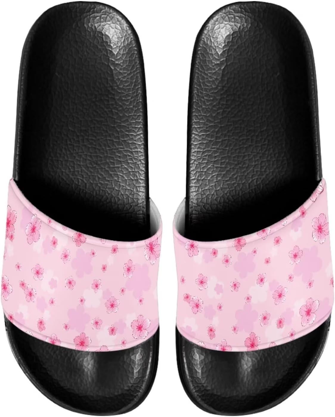 

Унисекс слайд-сандалии JoyLamoria с принтом, домашние тапочки для ванной, повседневная обувь на плоской подошве для мужчин и женщин, Plum Blossoms