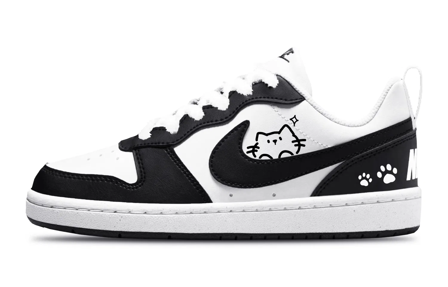 Кроссовки детские Nike Court Borough Leather Low Black