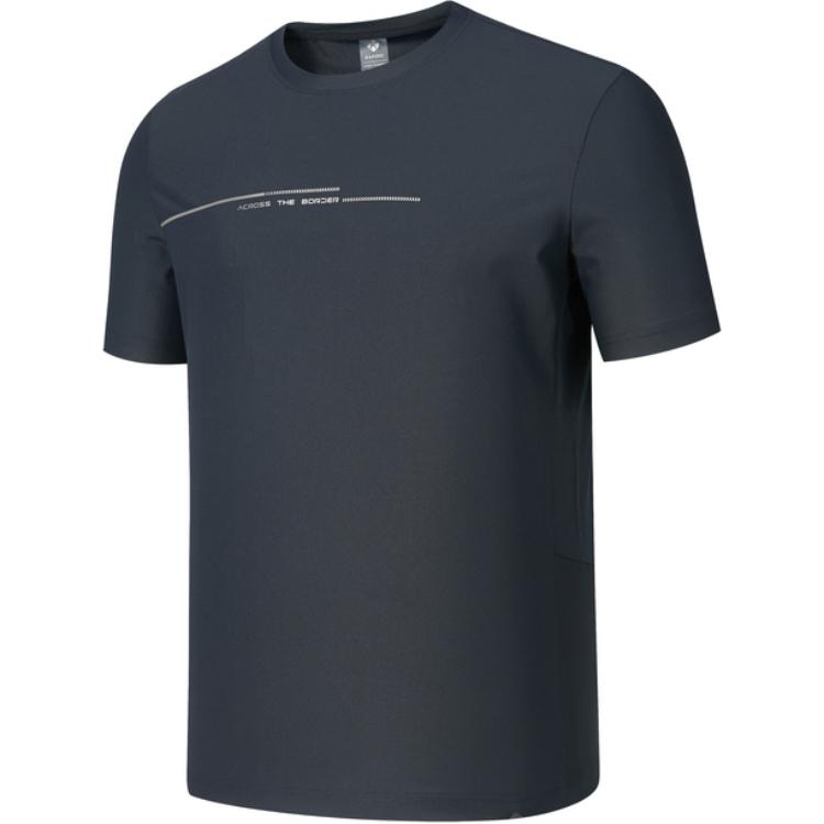 

Мужские футболки с круглым вырезом, средней толщины Rapido, темно-синий