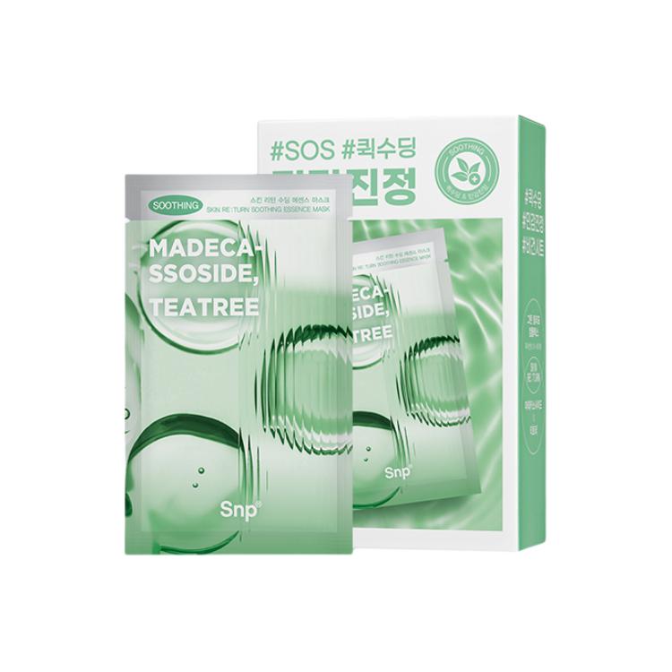 

Омолаживающая успокаивающая маска для лица увлажняющая и питательная 10 таблеток SNP