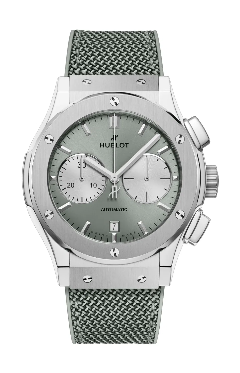 Классик Фьюжн Хронограф Титан Шалфейно-зеленый 45 мм - 521.NX.891G.NR HUBLOT, золотой
