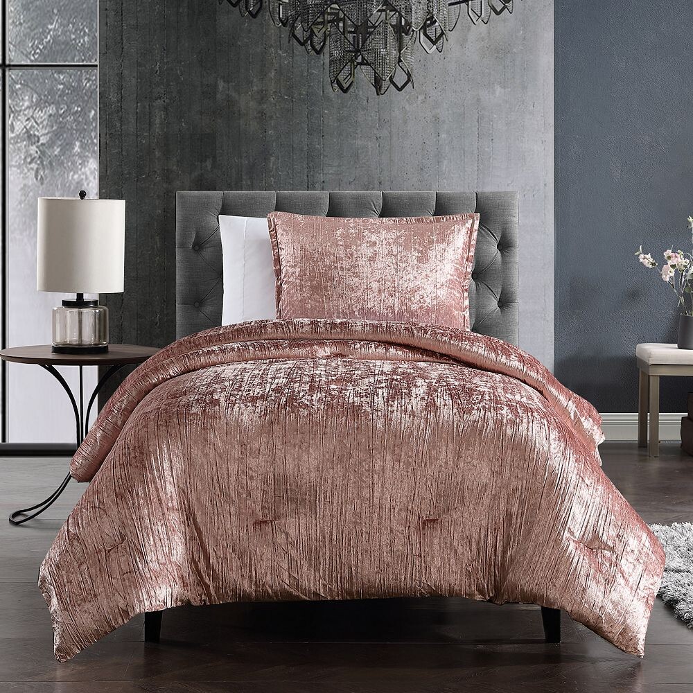 

Набор одеял Riverbrook Home Turin Crinkle Velvet из 7 предметов, цвет Blush