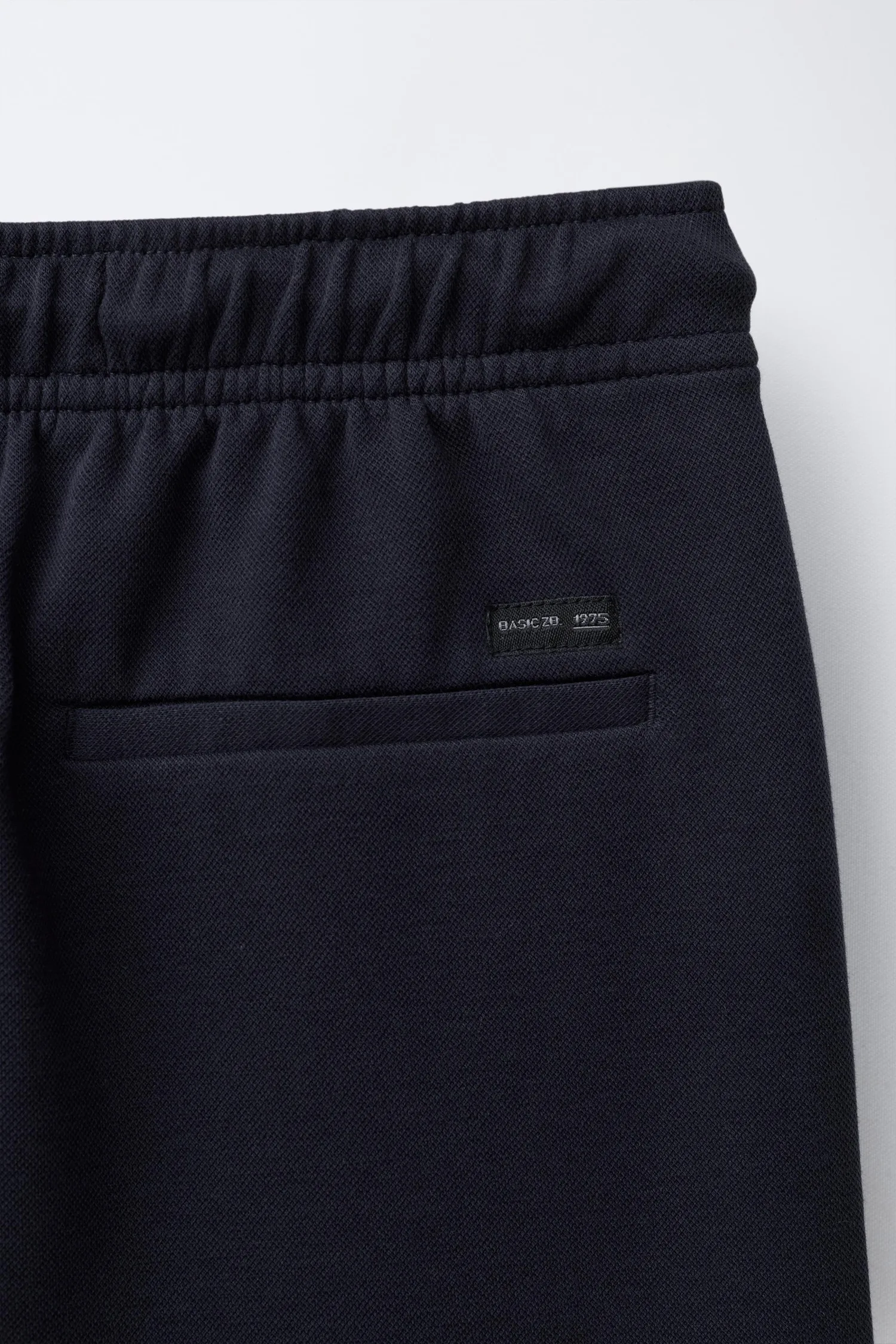 Удобные брюки на шнурках Zara, темно-синий — фото 4