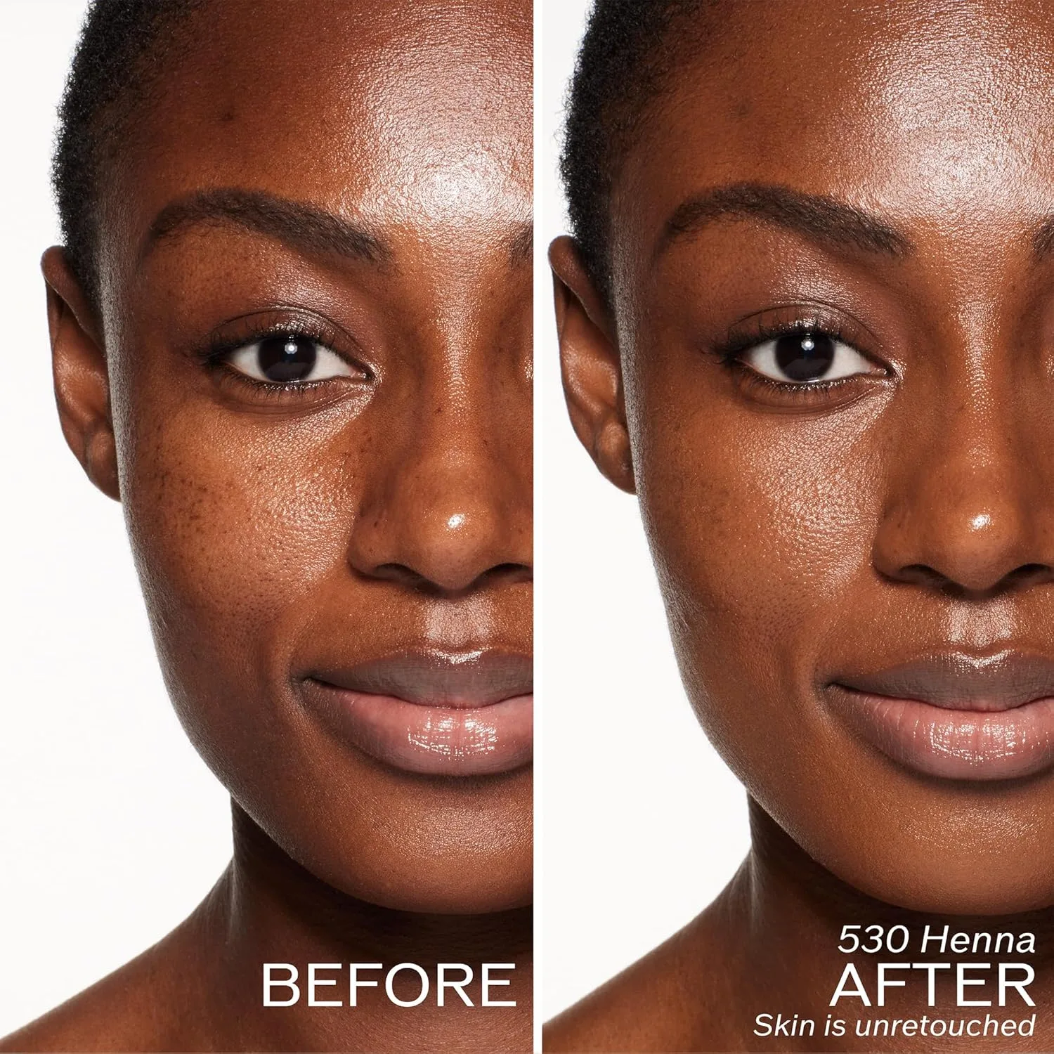 Shiseido RevitalEssence Skin Glow Foundation SPF 30, 530 Henna - тональная основа с наращиваемым средним покрытием, 24-часовая гидратация и 12-часовое ношение, устойчивость к переносу, заломам и выцветанию, некомедогенная — фото 3