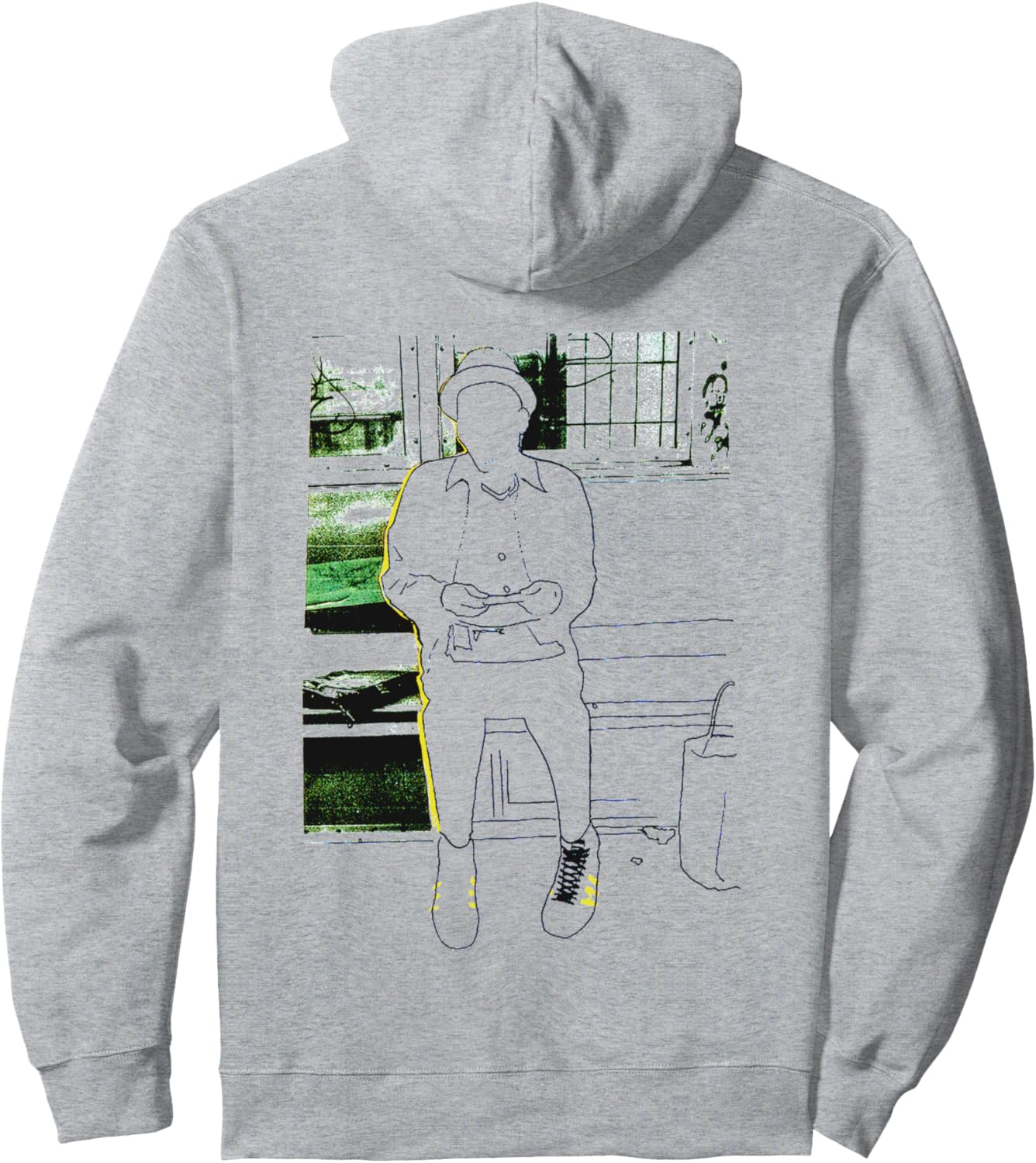 

Худи Old's Kool Rollin' Urban Chill Mode Laid-Back Street Vibe Urban Attitude, серый