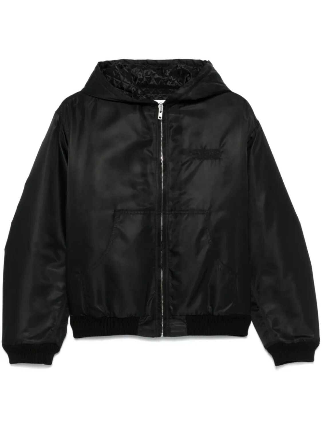 

MM6 Maison Margiela куртка с вышивкой, черный