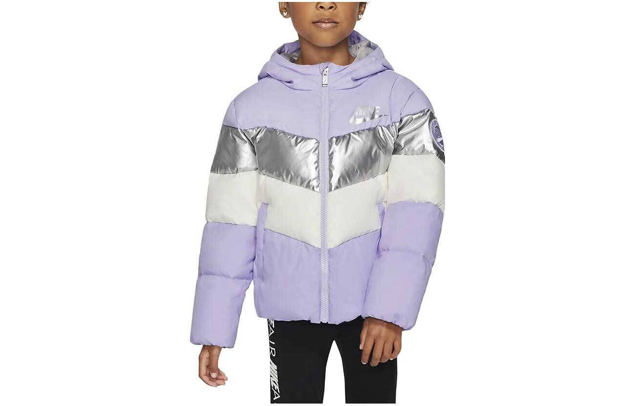 

Детский пуховик Nike, цвет Lavender purple