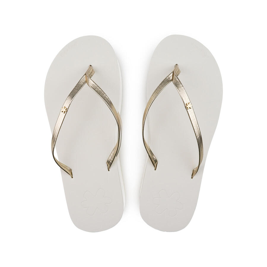 FLIP FLOP Женские шлепанцы с разделителем для пальцев ног, белые — фото 3