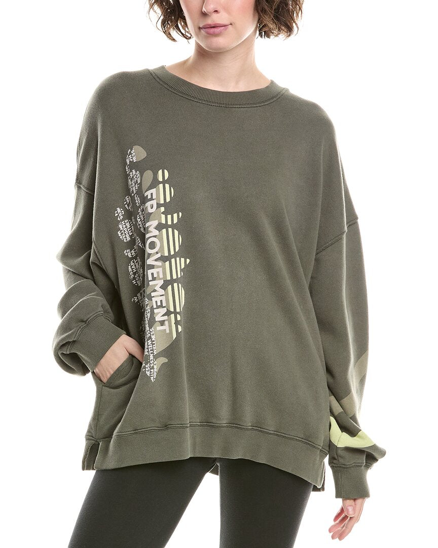 

Пуловер с логотипом Free People Movement All Star, серый