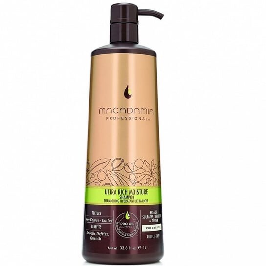 

Шампунь для густых волос, 1000 мл Macadamia Professional, Ultra Rich Moisture
