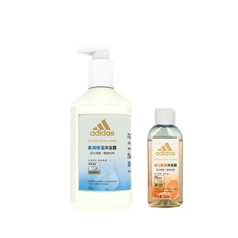 

Активный гель для душа увлажняющий, очищающий, охлаждающий и освежающий Adidas