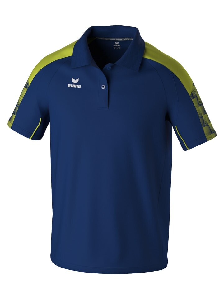 

Футболка поло erima, цвет new navy/lime