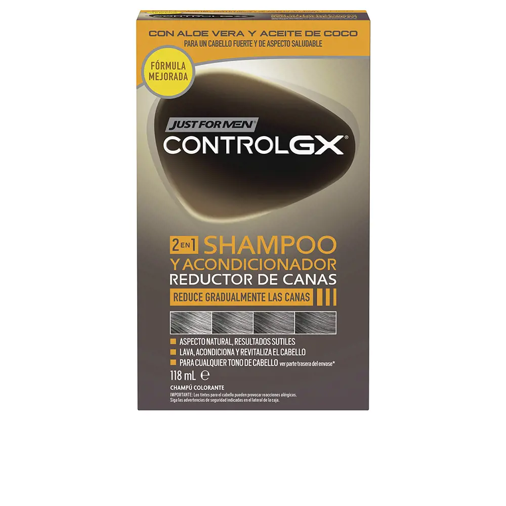 

Шампунь Control gx champú reductor de canas con acondicionador Just For Men, 118 мл.