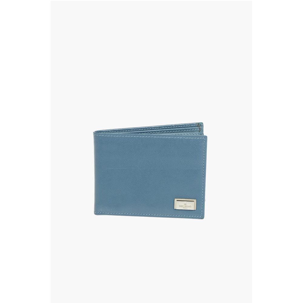 

Кошелек тройного сложения из мятой кожи Corneliani, Light Blue