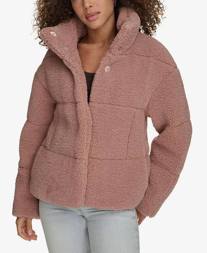 

Женская короткая куртка из шерпы Teddy Levi's, фиолетовый