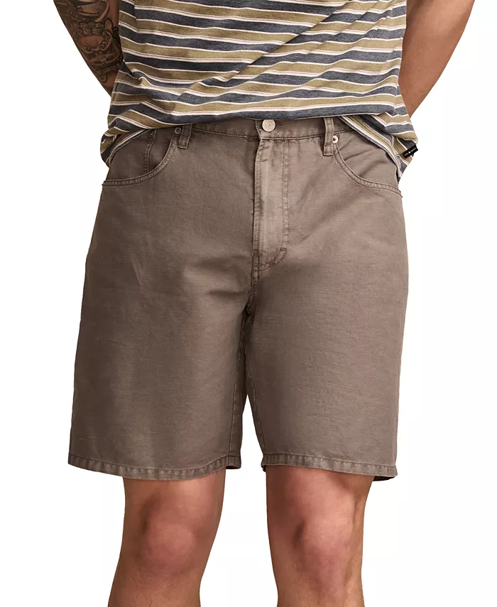 

Мужские классические шорты с пятью карманами, длина 10" Lucky Brand, серебряный