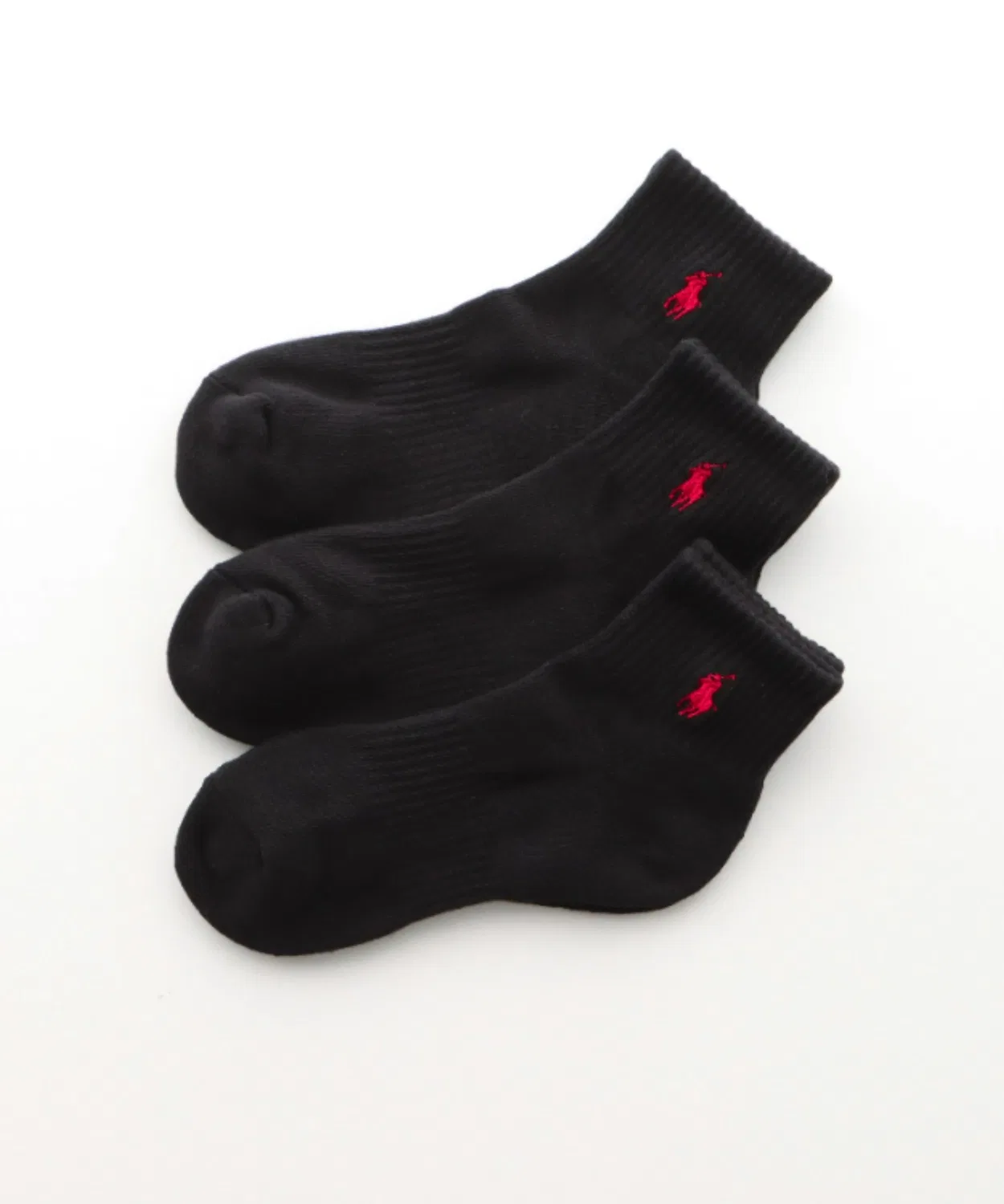 Носки 3 пары Polo Ralph Lauren хлопковые короткие черные
