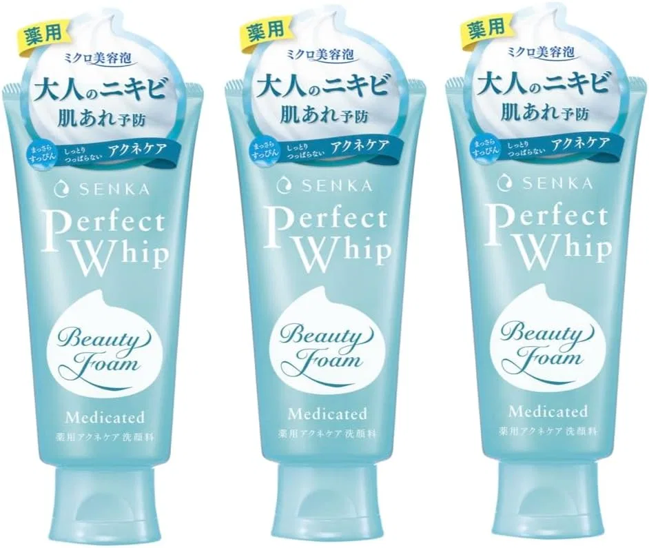 Набор пенок для умывания SENKA Perfect Whip Medicated Acne Care, 120 г × 3