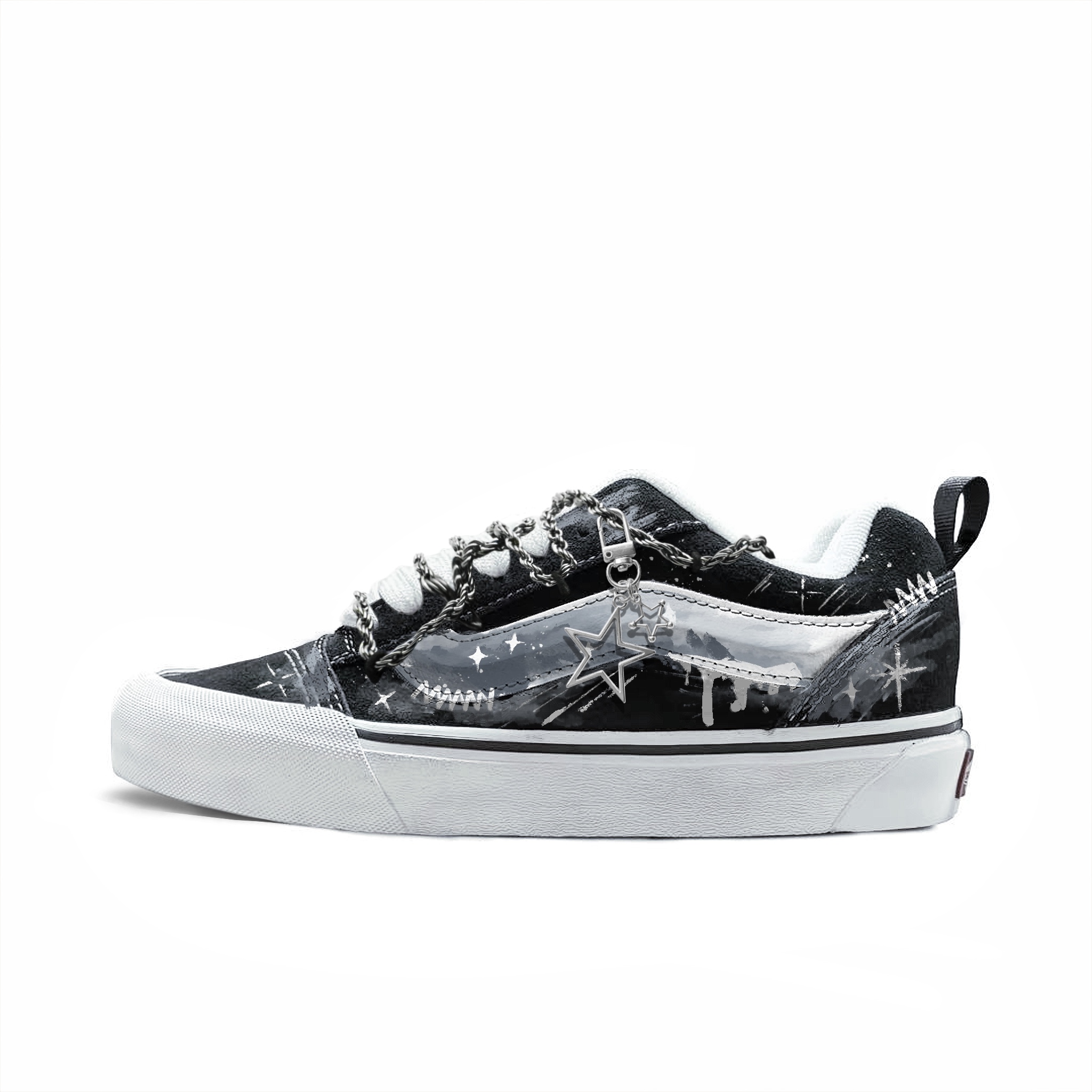 

Vans Knu Skool Abrasion Resistant Low top Skateboard Shoes Unisex Gray