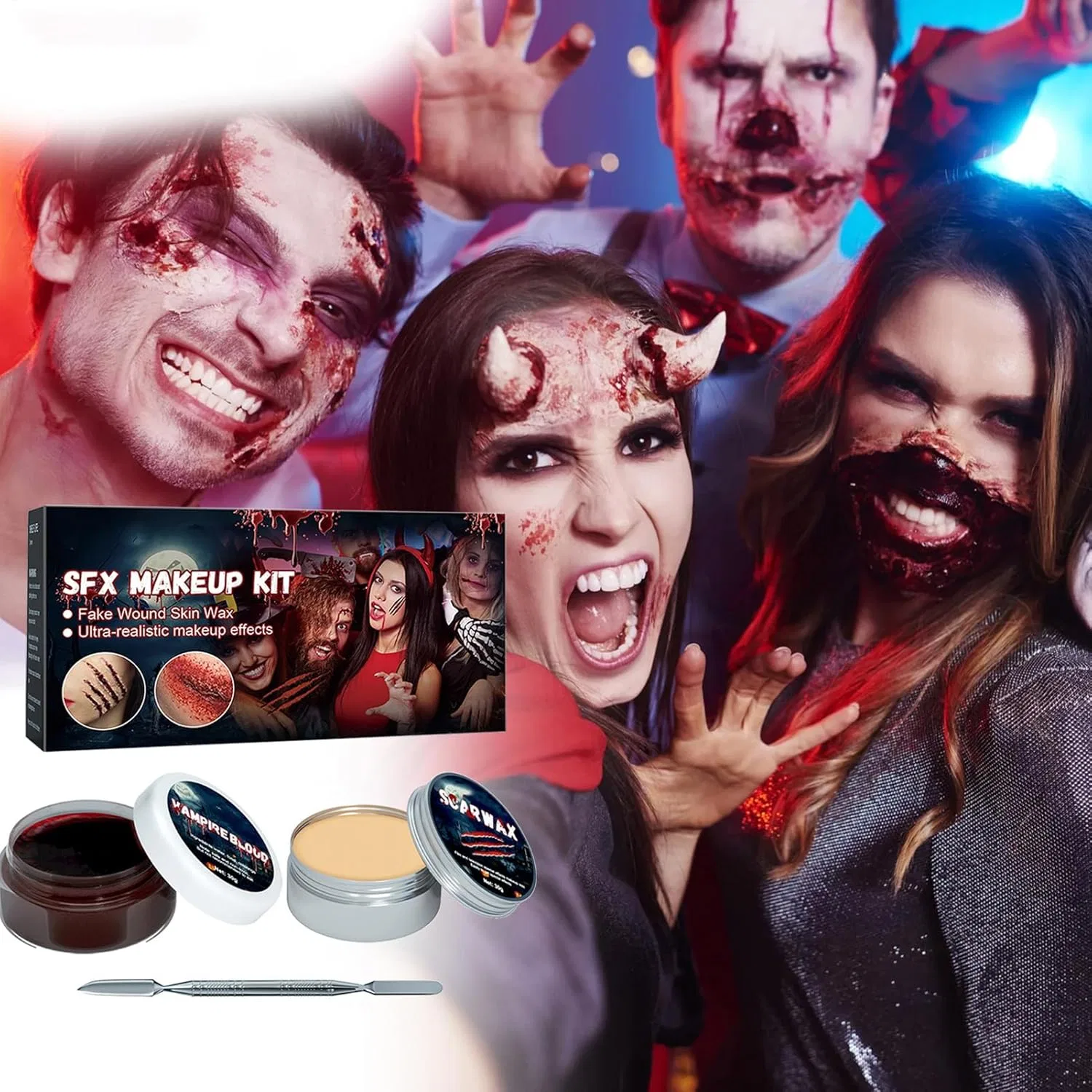 Набор для грима Halloween Face Paint 2 в 1 — фото 3