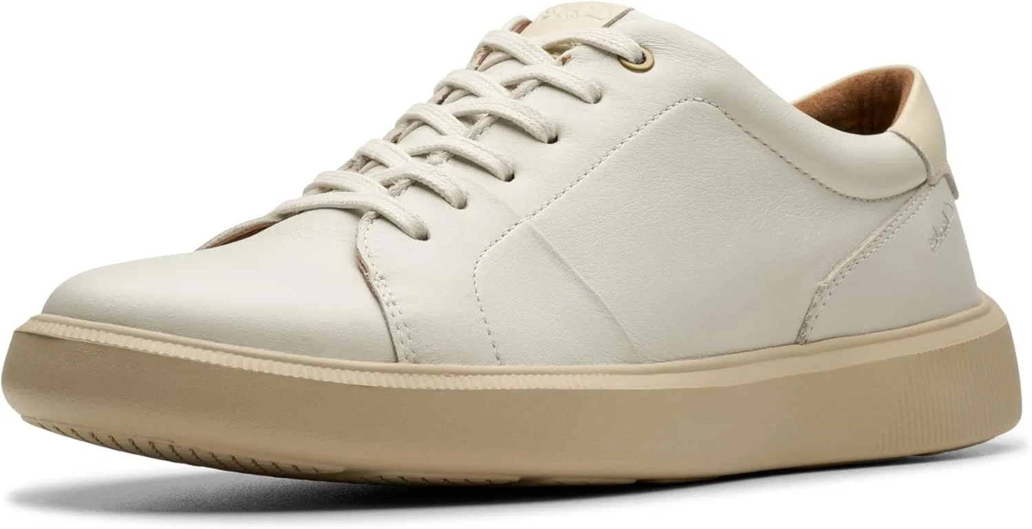 Мужские кроссовки Clarks Brodin Lace, White Leather