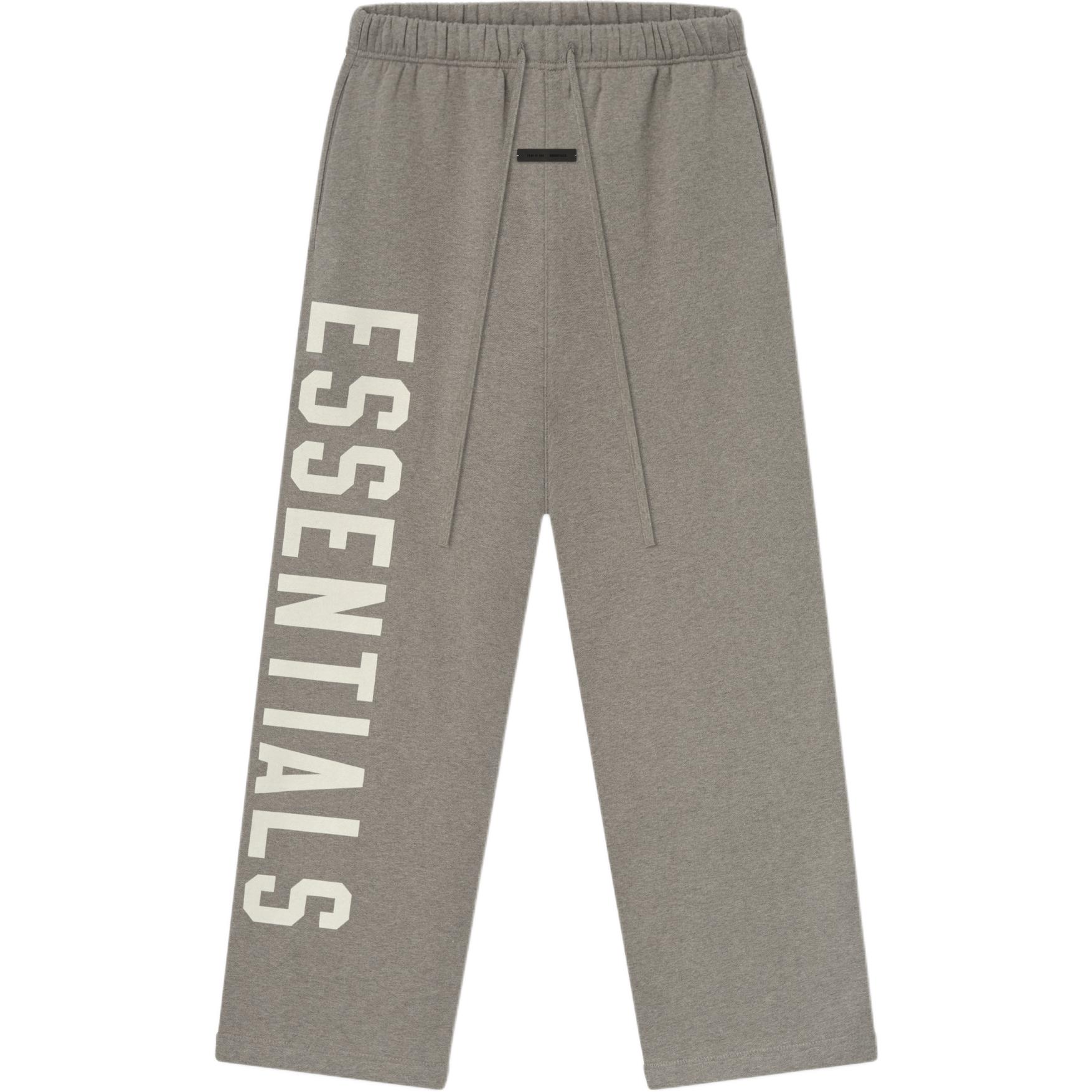 

Брюки с логотипом и шнурком Fear Of God Essentials, серый