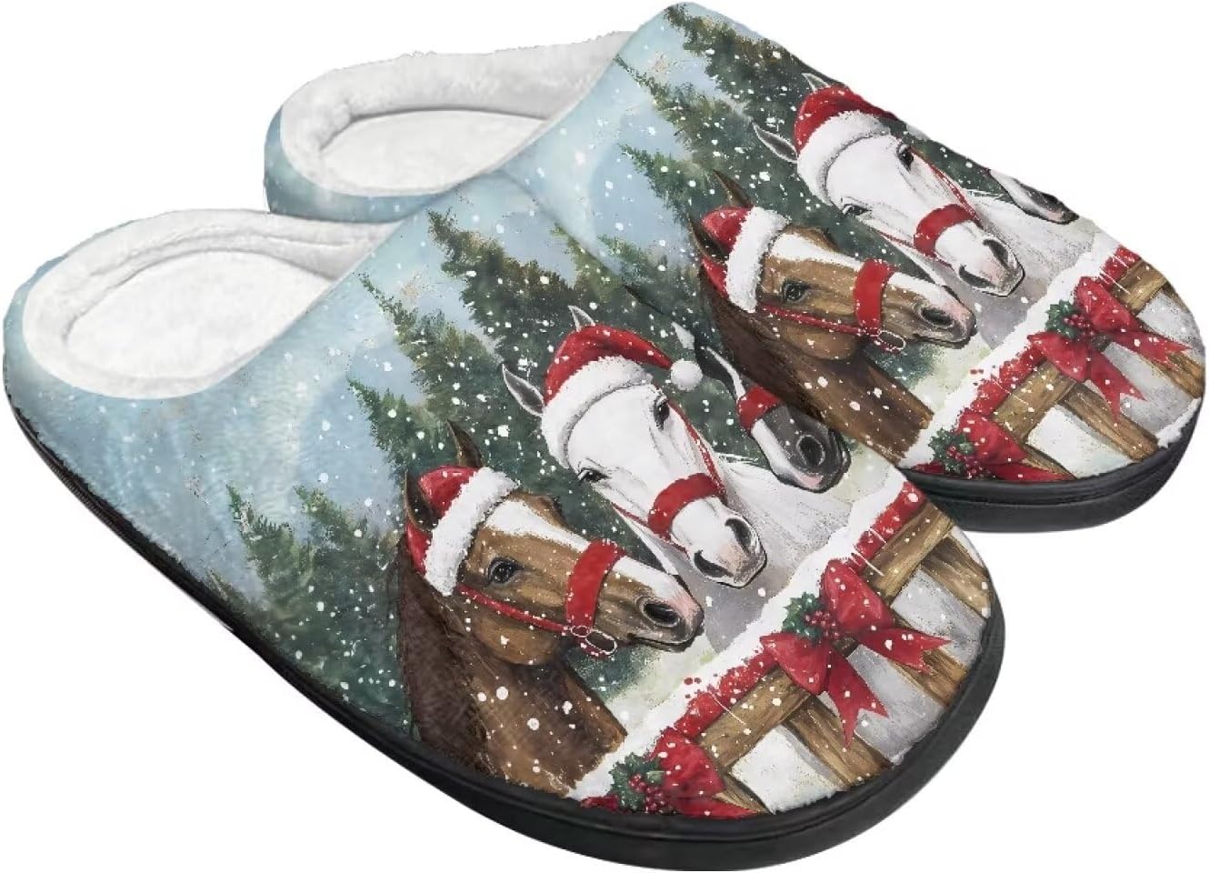 

Женские тапочки против скольжения, мужские домашние тапочки на Рождество, теплые и мягкие домашние тапочки для зимы и осени Baxinh, голубой