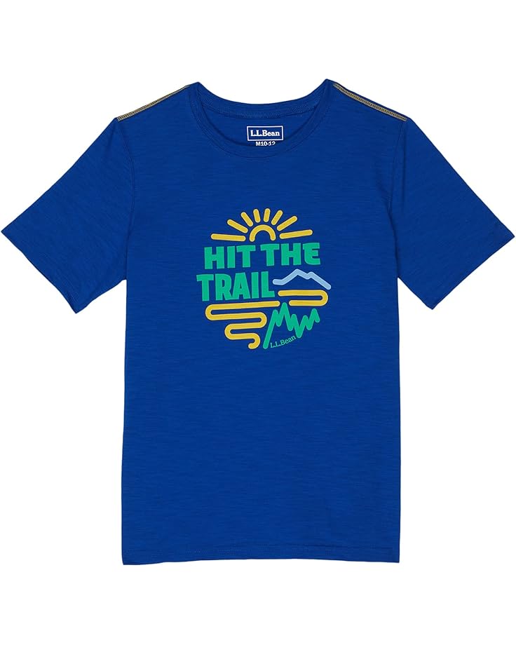 

Футболка L.L.Bean Graphic Tee Glow in the Dark, цвет Regatta Blue Hit the Trail