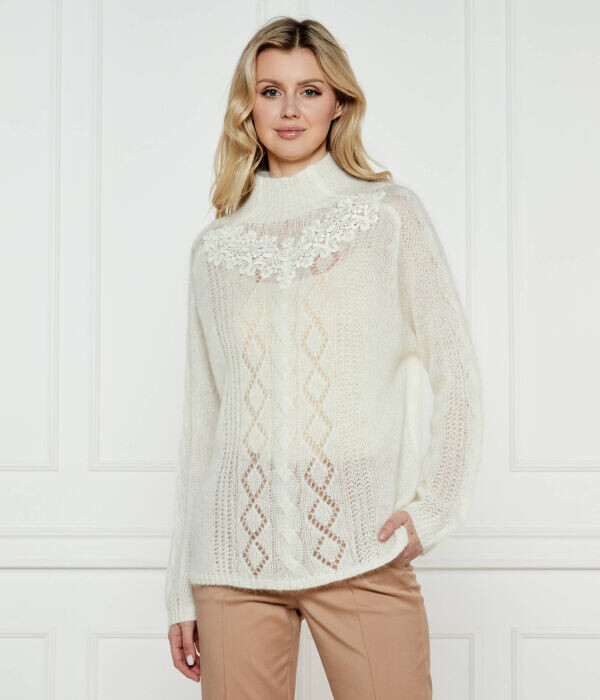 

Полуводолазка Twin-Set Regular Fit, экрю