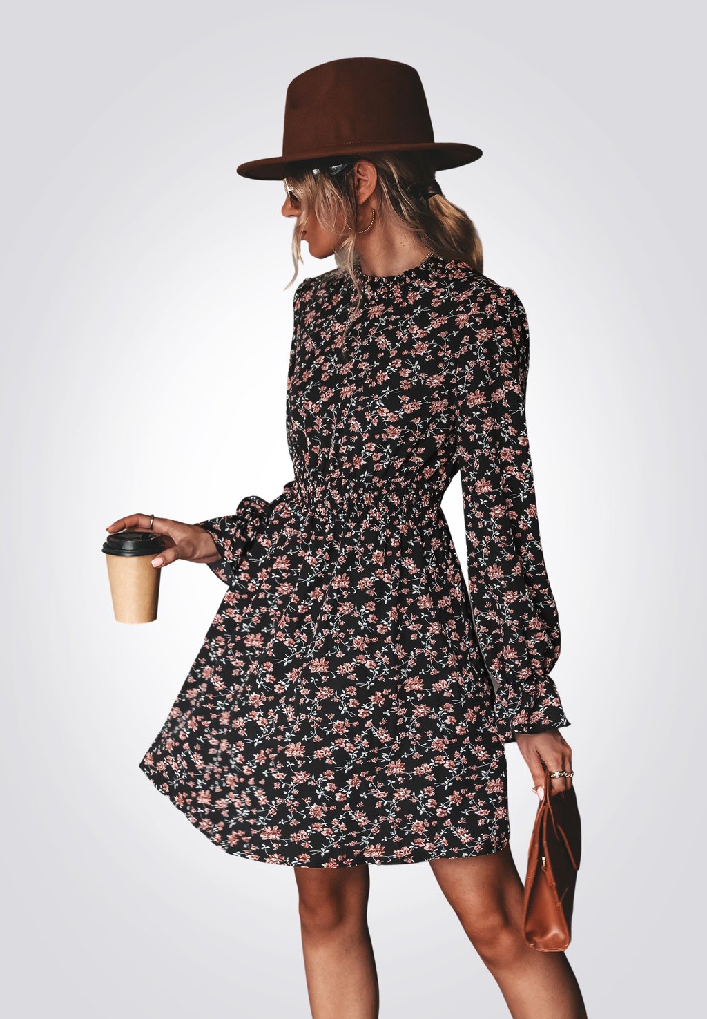 

Повседневное платье FLOWY SMOCKED MINI DRESS Cupshe, мультиколор