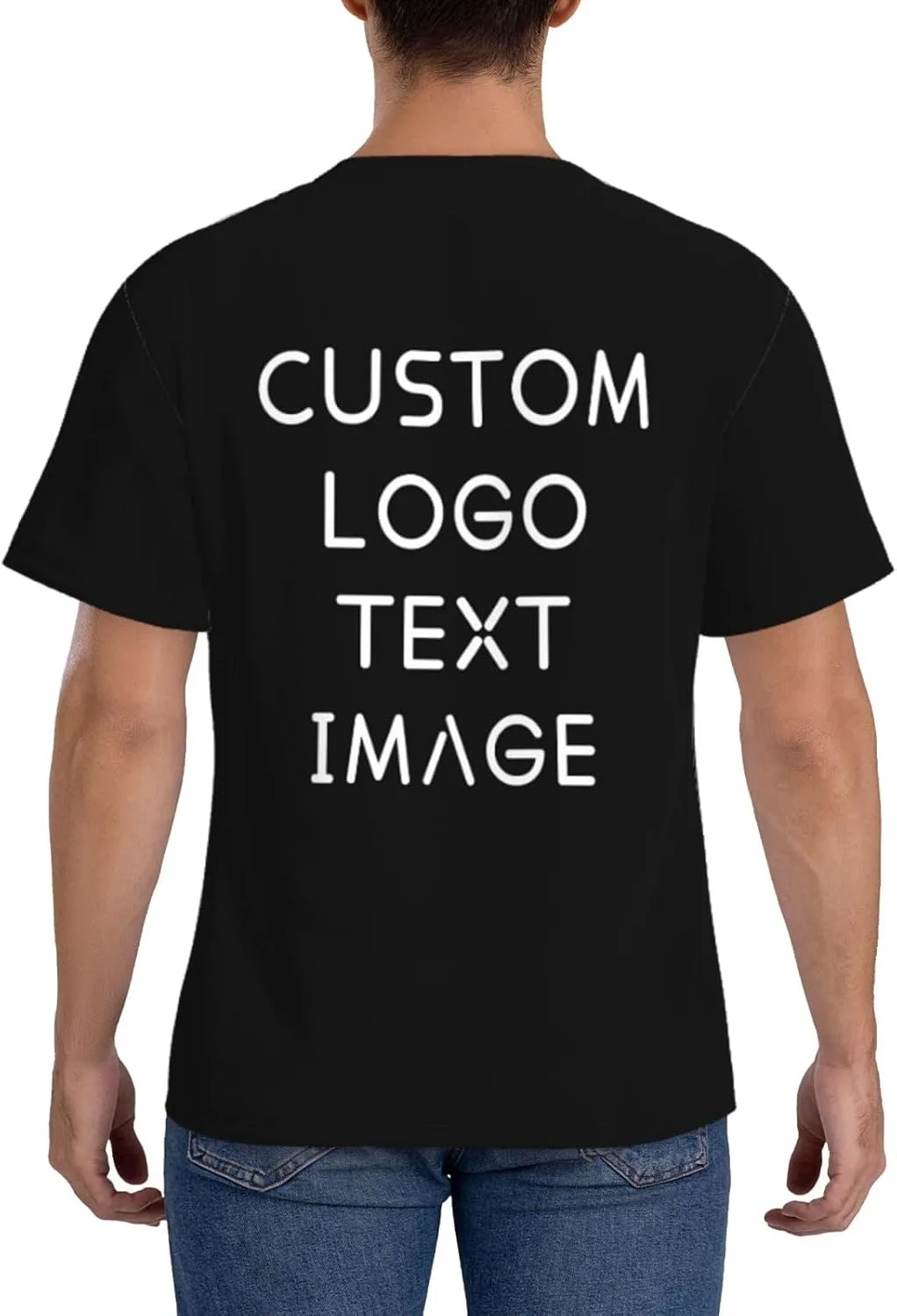 Футболка с полной запечаткой Custom T Shirts с логотипом — фото 3