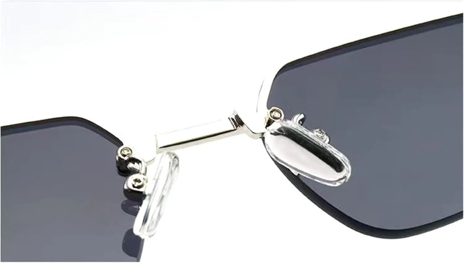 

Солнцезащитные очки Willochra Small Rimless Polygon для мужчин, роскошные безрамочные солнцезащитные очки черного цвета для женщин, винтажные квадратные очки, C5