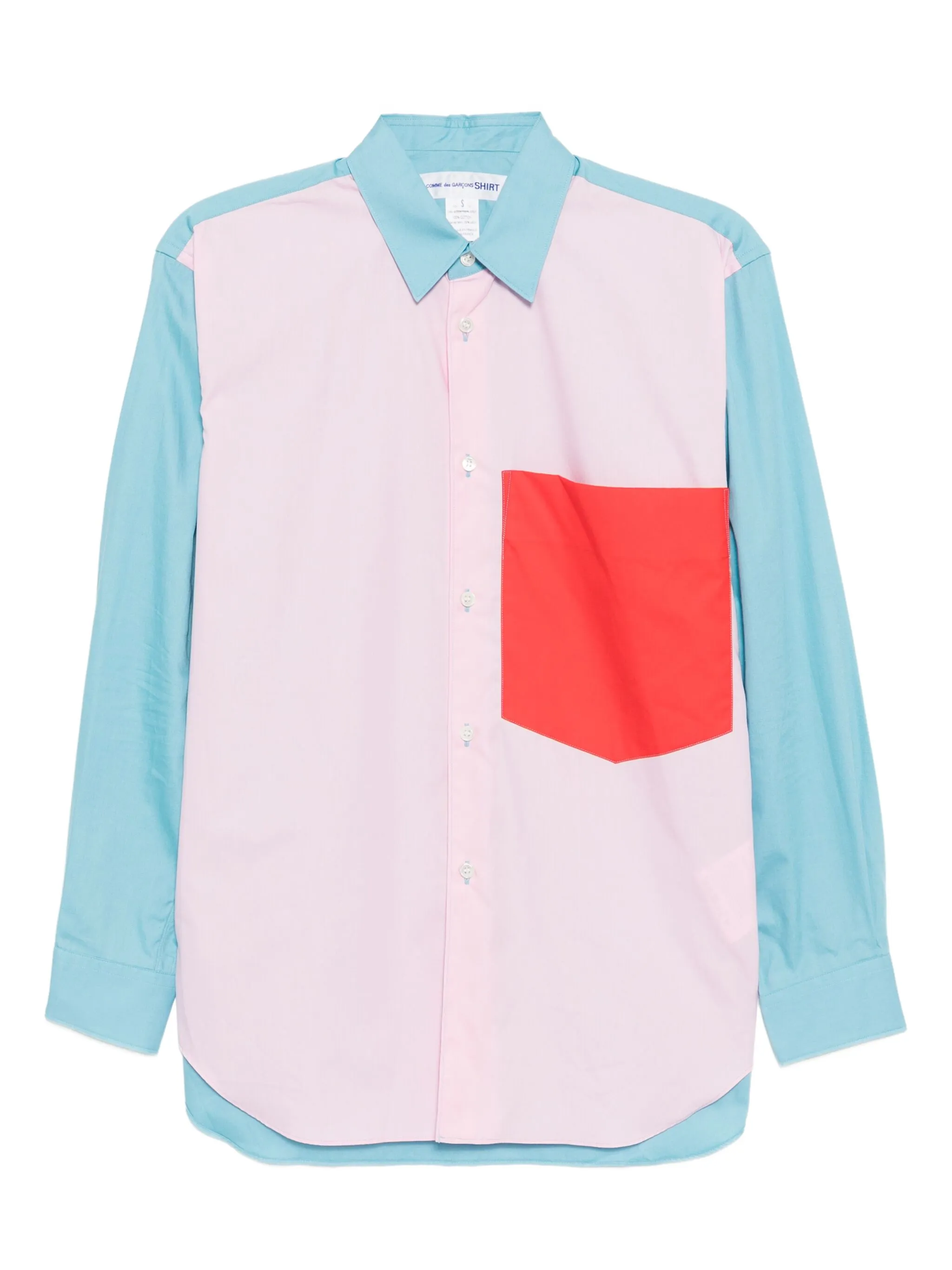 

Рубашка с нашивкой Comme Des Garçons Shirt, розовый