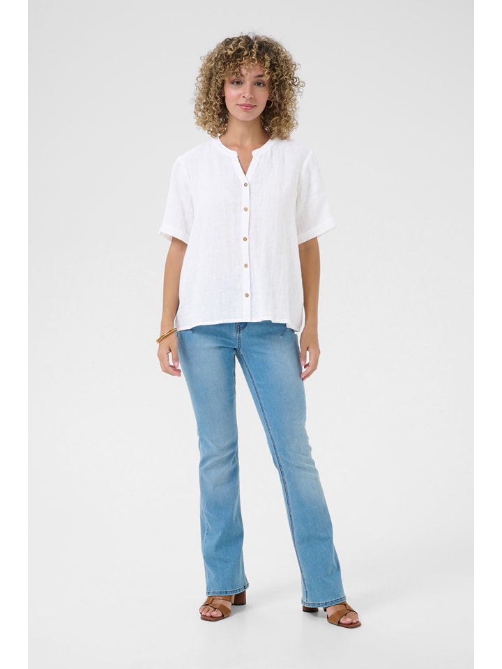 

Kaffe Льняная блузка белого цвета