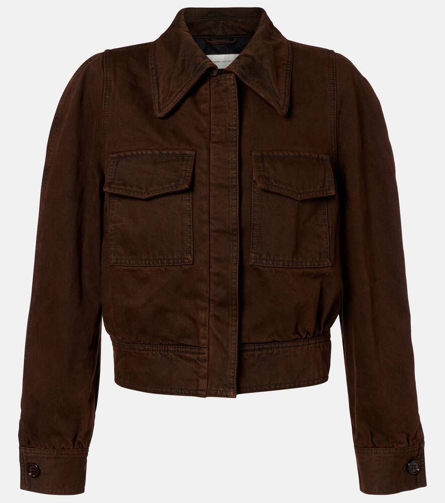 

Короткий джинсовый жакет Dries Van Noten, Brown