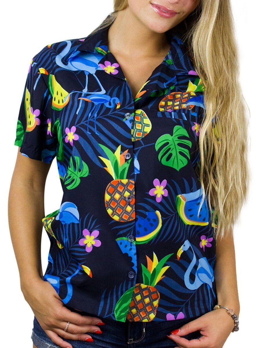 

Блуза King Kameha Flamingo Melone, темно-синий