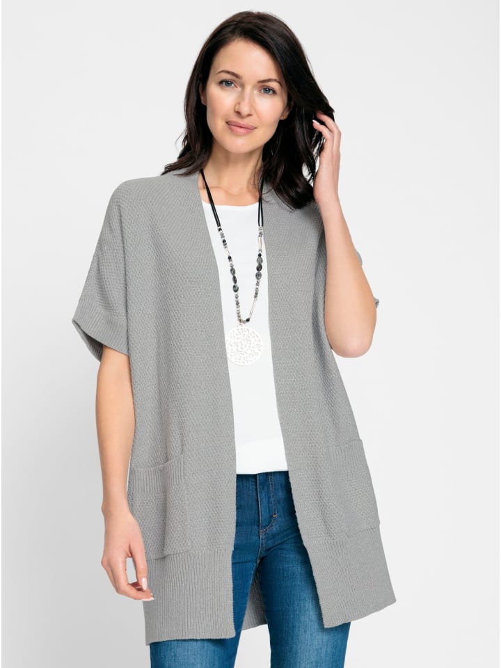 

Длинный кардиган цвета каменно-серый меланж WITT WEIDEN