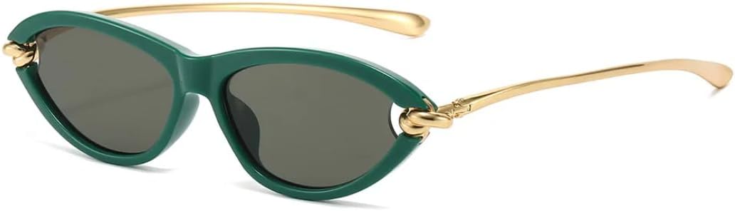 

Винтажные солнцезащитные очки с узлом на дужках для женщин, модные, с градиентным черным покрытием, элегантные, для вождения, с защитой от УФ-излучения UV400 VFDHN, 6246-c6