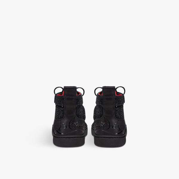 Ботильоны из кожи и замши Funnytopi 4-9 лет Christian Louboutin, черный — фото 4