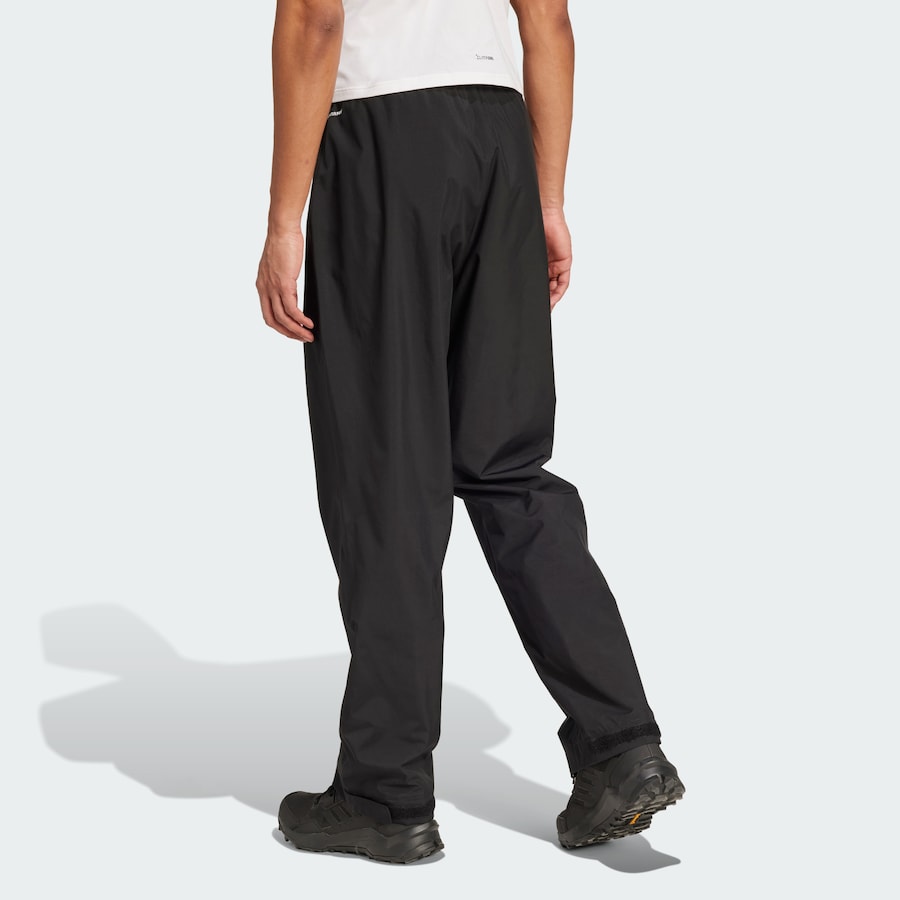 Свободные брюки для активного отдыха ADIDAS TERREX Multi Climaproof Two-Layer Rain Pants, черный — фото 3