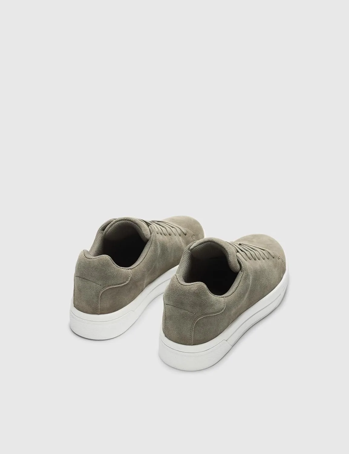 Мужские массивные замшевые кроссовки Slhdavid Chunky Suede Trainers 2.0 Noos Selected Men, зеленый — фото 3