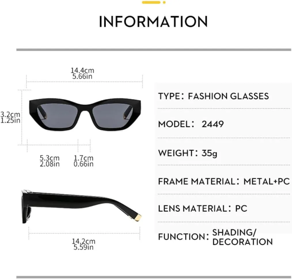 

Модные солнцезащитные очки в маленькой оправе «кошачий глаз» для женщин и мужчин, в стиле ретро, ​​с защитой от УФ-излучения 400 TVTBBVV, Green Gradient Tea