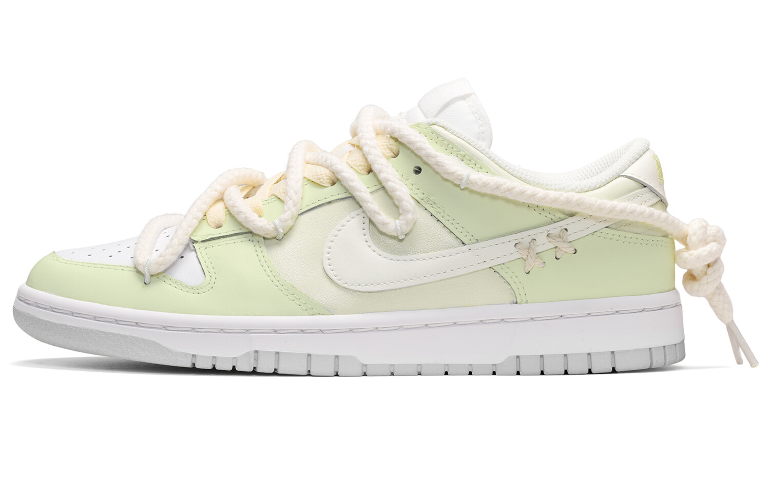 

Кроссовки Nike Dunk Skateboard Shoes Men Low-Top White/cyan/yellow