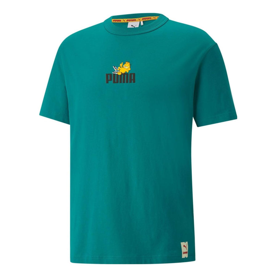

Футболка PUMA x Garfield Graphic T-Shirt 'Parasailing', зеленый