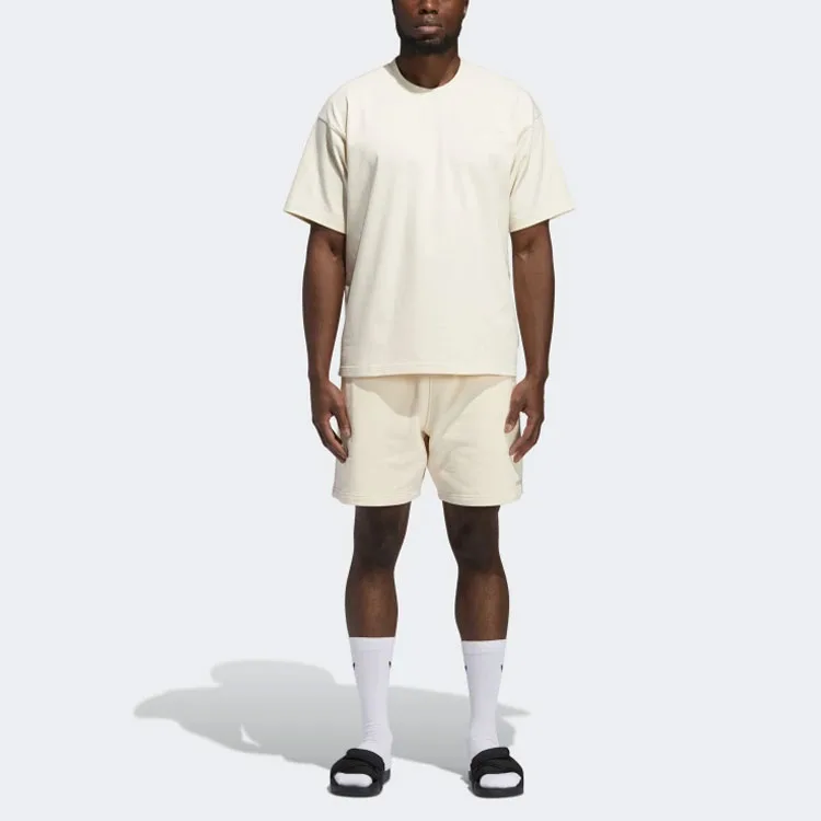 Футболка Adidas Pharrell Williams Basics Adidas Originals, экрю — фото 4