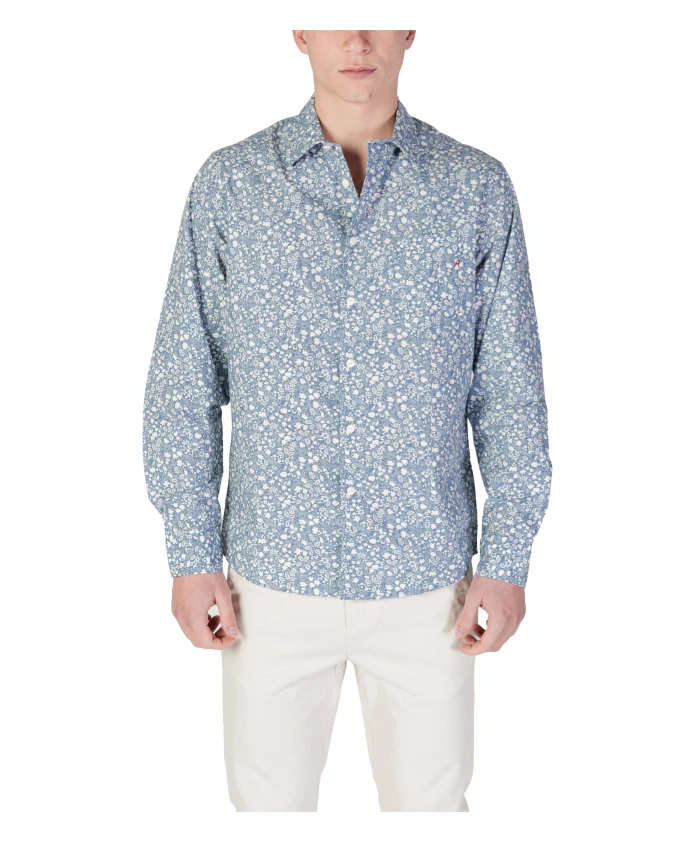 

Рубашка с длинными рукавами и цветочным узором Replay, синий