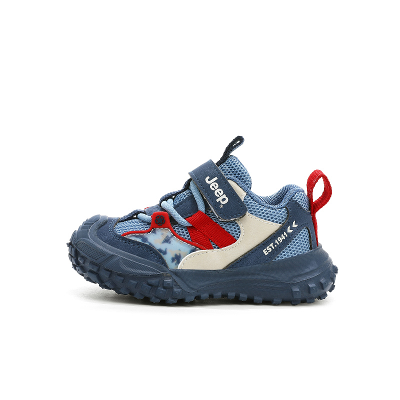 

Spring Morning 20 противоскользящие, износостойкие, дышащие низкие детские кроссовки Jeep, prussian синий