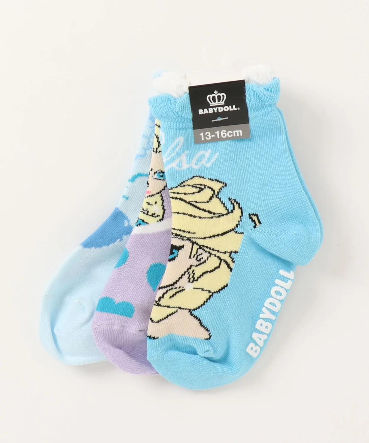 Носки детские Disney Princess crew socks набор 3 пары бирюзовый