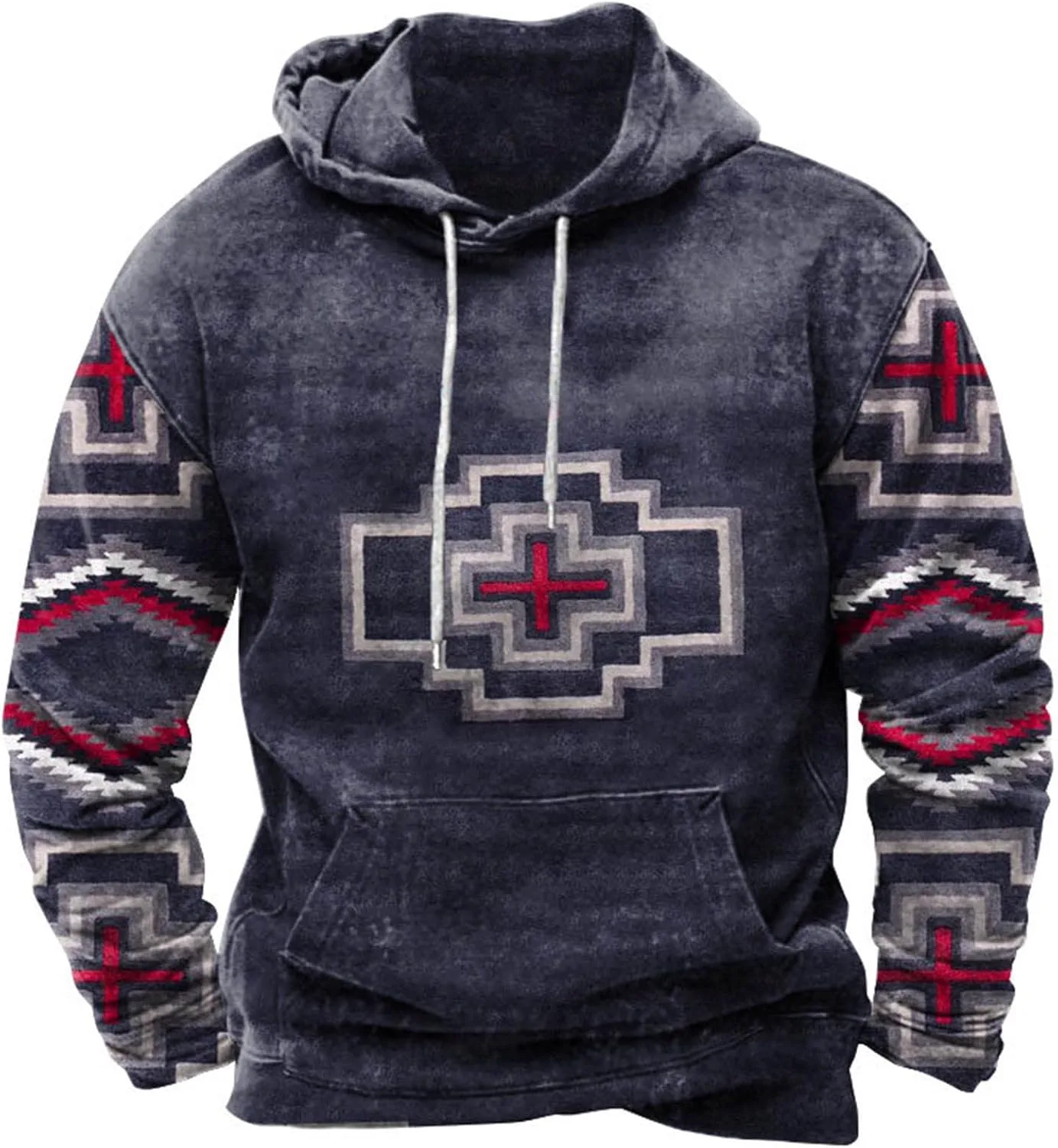 

Графический худи с этническим принтом Aztec